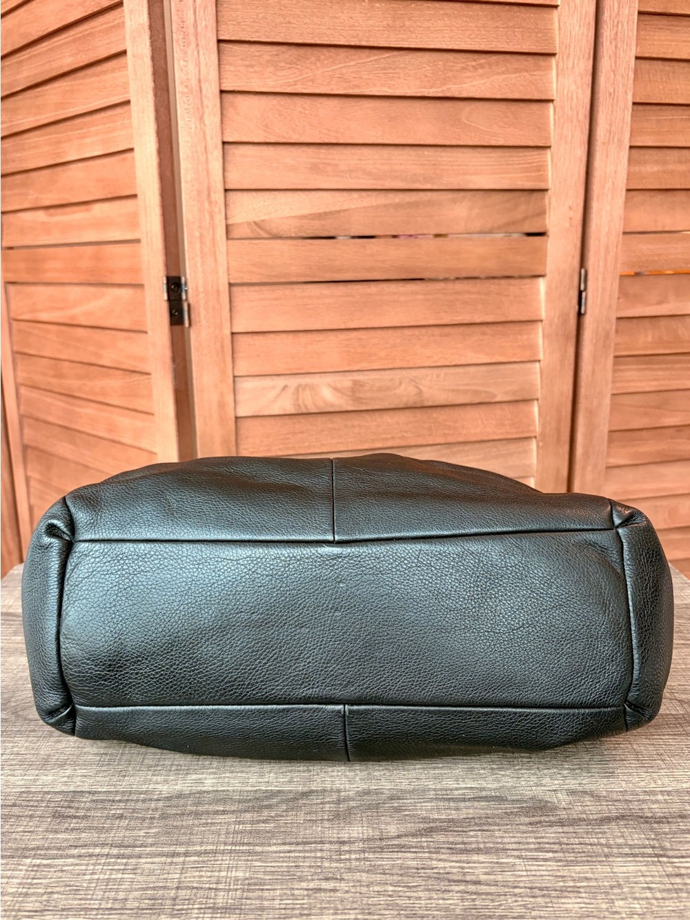 Coach Madison Phoebe Shoulder Hobo Bag Black Pebbled Leather EUC - Picture 5 of 12